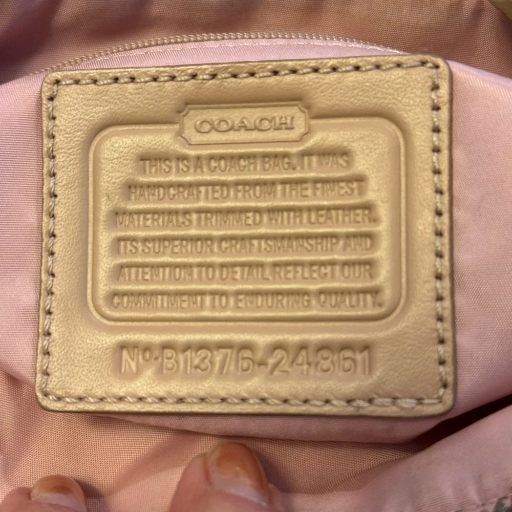 Coach Legacy Weekend Signature Nylon Hippie bag